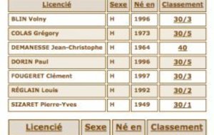 CLASSEMENT INTERMÉDIAIRE FÉV. 2010