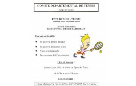 APRÈS-MIDI MINI-TENNIS AU STADE DE LIGUE